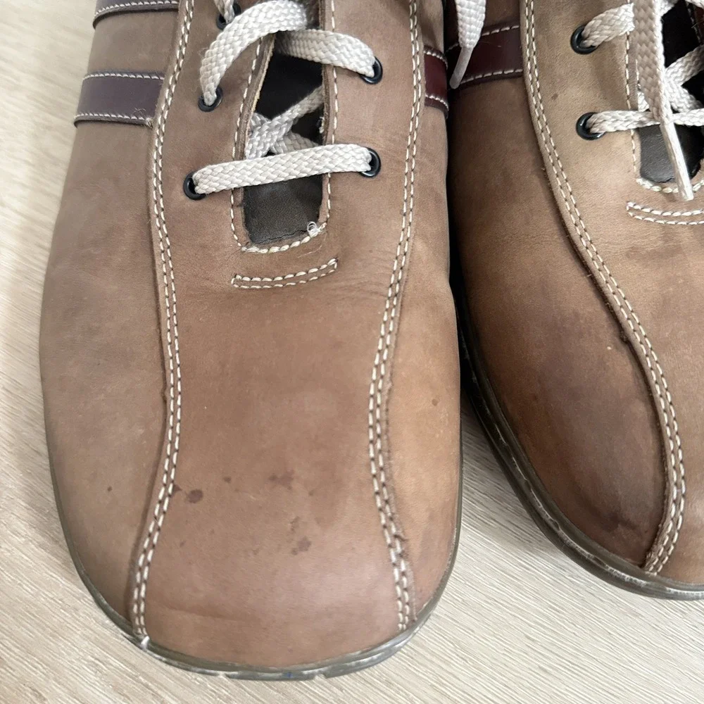 Skechers Mens Retro Y2K 4400 Brown Leather Casual Lace Up Oxford Shoes Size 12